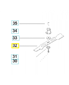 lame de tondeuse husqvarna 587159010. Pièce détachée Husqvarna