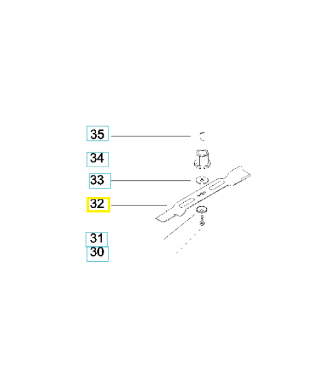 lame de tondeuse husqvarna 587159010. Pièce détachée Husqvarna