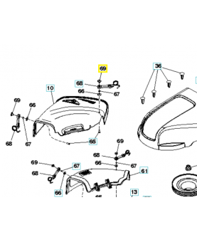 écrou 596987401. Pièce détachée Husqvarna