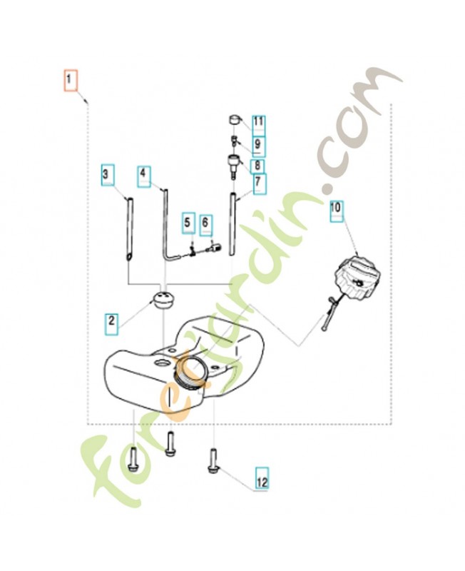 RÉSERVOIR DE CARBURANT COMPLET 585301103