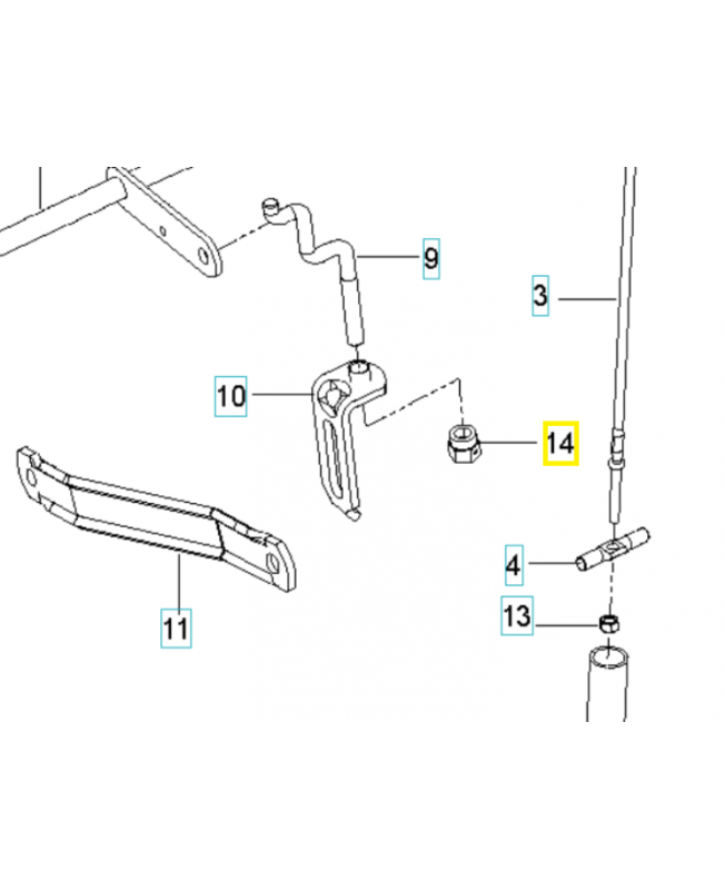 Écrou 589464902. Pièce détachée Husqvarna