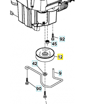 Poulie 586729001. Pièce détachée Husqvarna