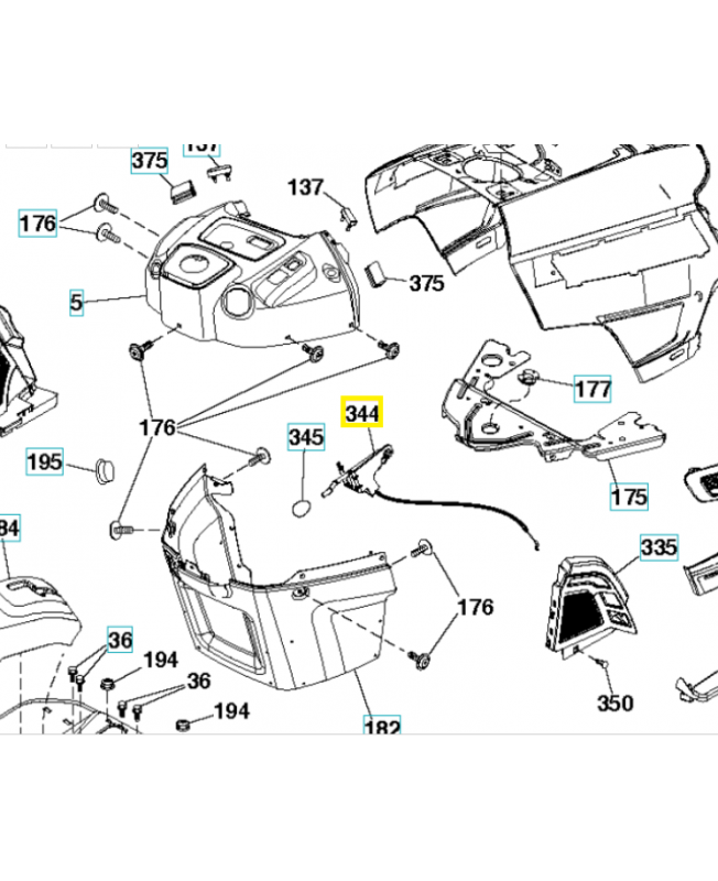 Commande 583536701. Pièce de rechange Husqvarna