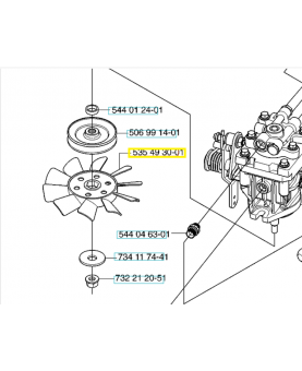 Roue 578974801. Pièce de rechange Husqvarna