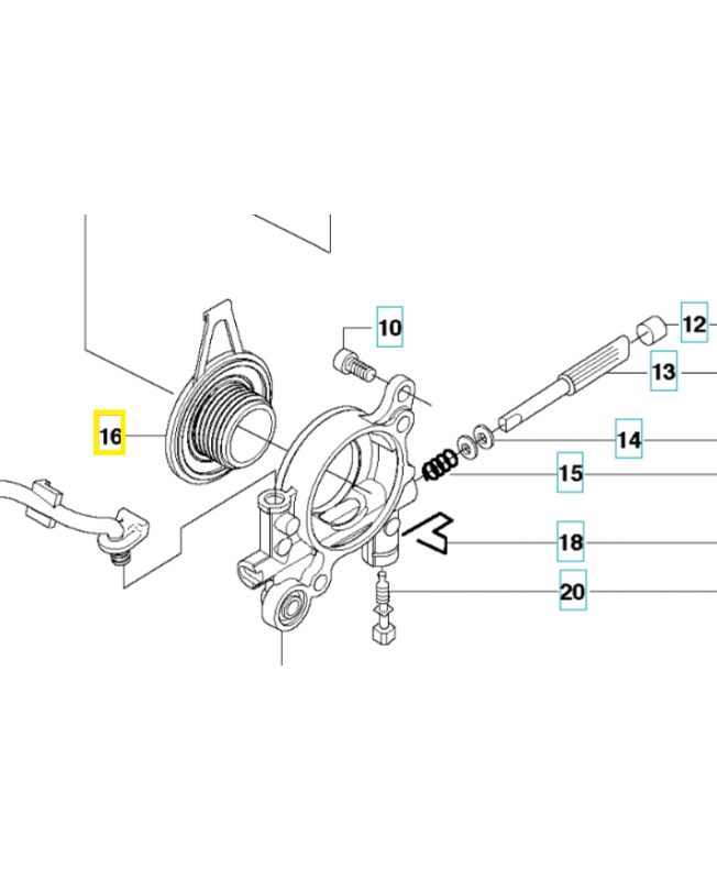 Pignon de pompe 582270104. Pièce détachée Husqvarna