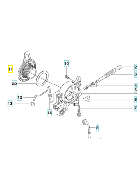 Pignon de pompe 537207807 et 582270107. Pièce de rechange Husqvarna