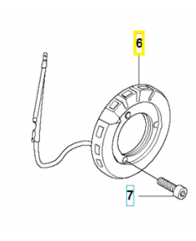 Couvercle générateur 587059701. Pièce détachée Husqvarna