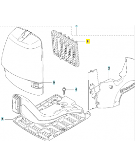 Filtre a air 537410804. Pièce détachée Husqvarna