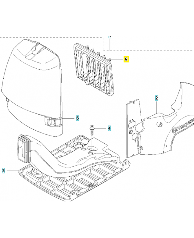 Filtre a air 537410804. Pièce détachée Husqvarna Filtre a air 537410804. Pièce détachée Husqvarna