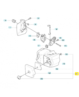 Capot cylindre 576469601. Pièce de rechange Husqvarna