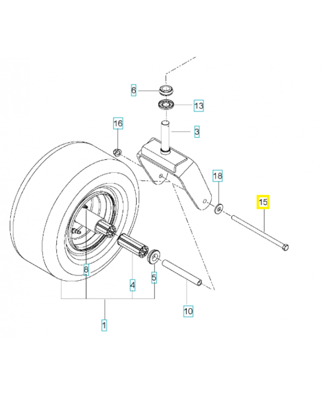 Boulon  594946501. Pièce détachée Husqvarna