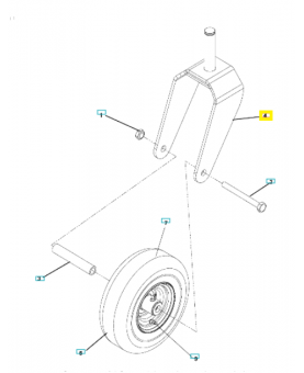 étrier 539110175. Pièce détachée Husqvarna