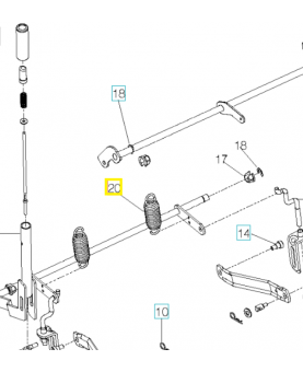 ressort 596482001. Pièce détachée Husqvarna