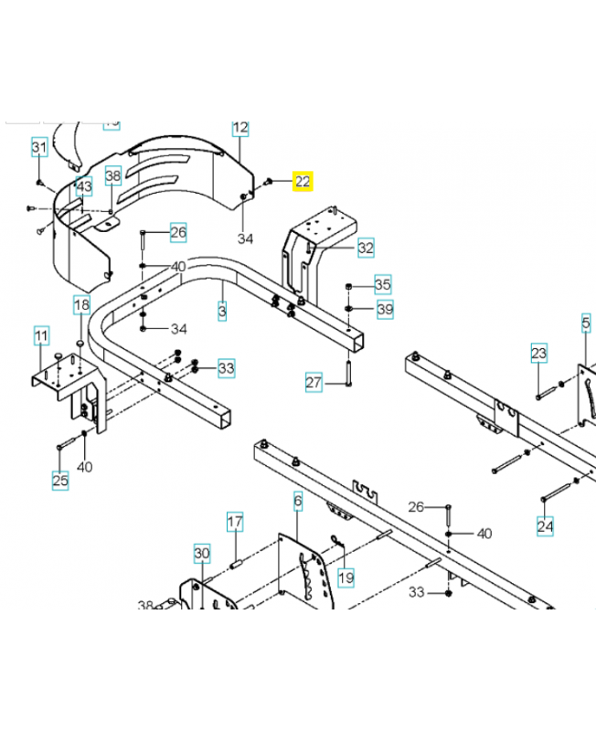 boulon 595901601- Pièce détachée Husqvarna