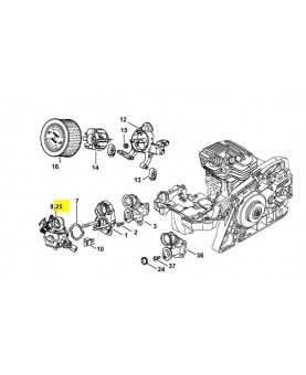 Carburateur Stihl ref. 1140-120-0601