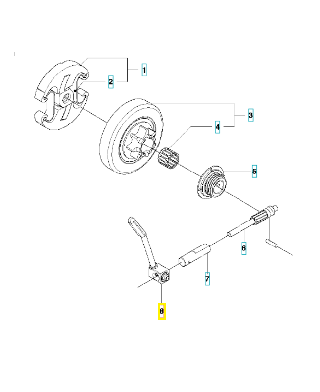 Tuyau d'Huile 544084202. Pièce détachée Husqvarna