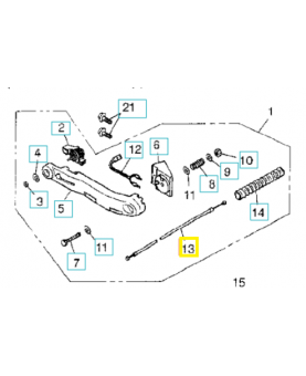 Câble 512662301. Pièce détachée Husqvarna