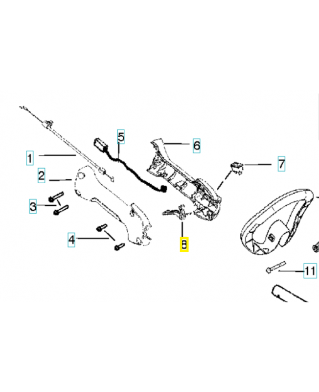 Gachette 530049107. Pièce de rechange Husqvarna Gachette 530049107. Pièce de rechange Husqvarna