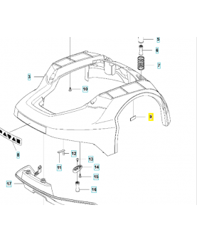 Aimant 576183202. Pièce détachée Husqvarna