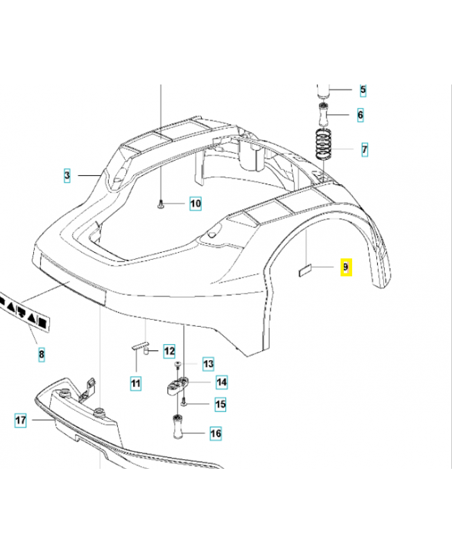 Aimant 576183202. Pièce détachée Husqvarna