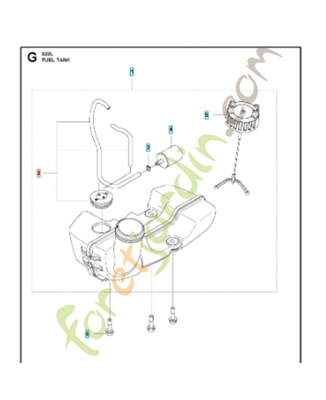 Tuyau Husqvarna ref. 597967305