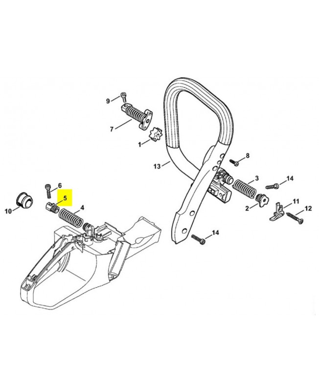 Bouchon de palier 1140-792-2903. Pièce détachée Stihl / Vicking