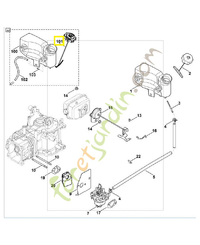 Bouchon de réservoir 0002-353-0502. Pièce de rechange Sithl / Vicking Bouchon de réservoir 0002-353-0502. Pièce de rechange Sithl / Vicking