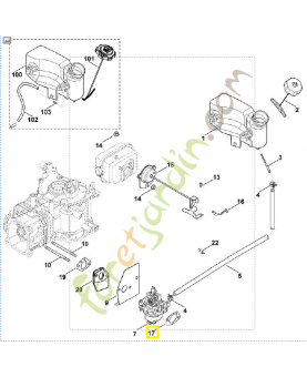 Jeu de joints 0002-007-1021. Pièce détachée Stihl / Vicking