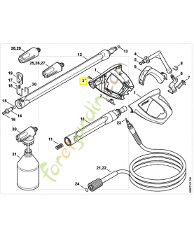 Vis parker isp 3x16 9104-003-4113. Pièce de rechange Sithl / Vicking