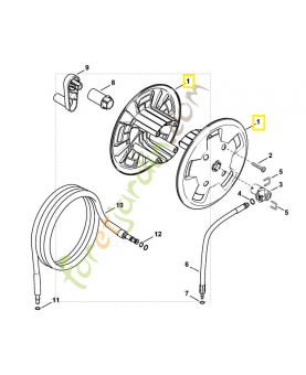 Tambour d'enroulement 4756-501-1700. Pièce détachée Stihl / Vicking