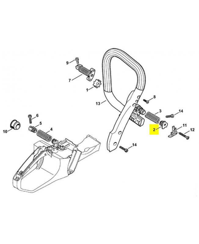 Bouchon de palier 1140-792-2900. Pièce détachée Stihl / Vicking