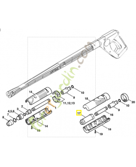 Buse diamètre 1.4 mm 4900-500-6304. Pièce de rechange Sithl / Vicking