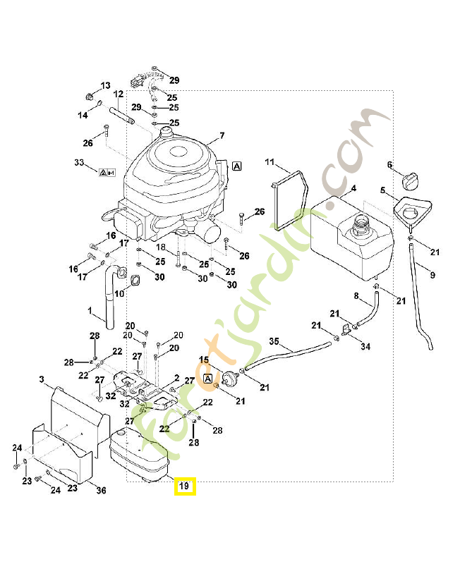 Silencieux mt 5097/t5 6170-140-0600. Pièce de rechange Sithl / Vicking