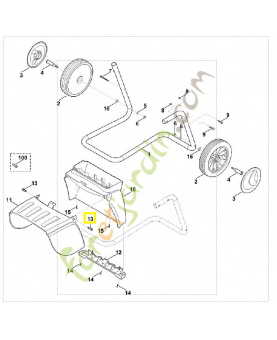 Boulon 0000-706-5901. Pièce de rechange Sithl / Vicking