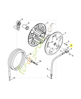 Étrier 4900-503-1400. Pièce de rechange Sithl / Vicking