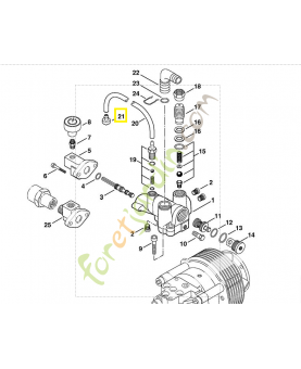 Crépine aspirante 4749-701-6600. Pièce détachée Stihl / Vicking