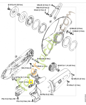 Raccord tuyau flexible 4238-700-7300. Pièce de rechange Sithl / Vicking