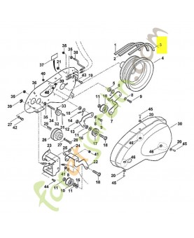 Courroie vh 660 av rapide 6228-711-5006. Pièce de rechange Sithl / Vicking