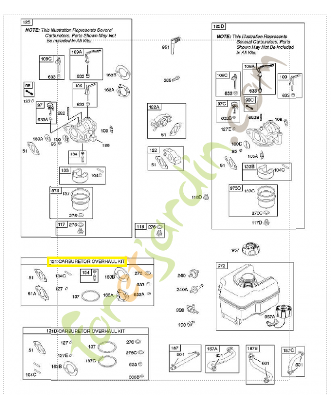 792006 Kit révision carburateur 0003-000-1961 792006 Kit révision carburateur 0003-000-1961
