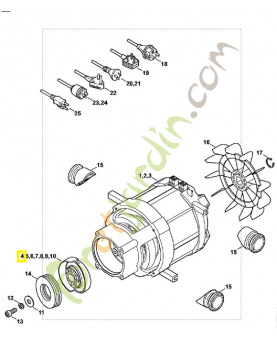 Disque de nutation 10°4776-760-8703. Pièce détachée Stihl / Vicking