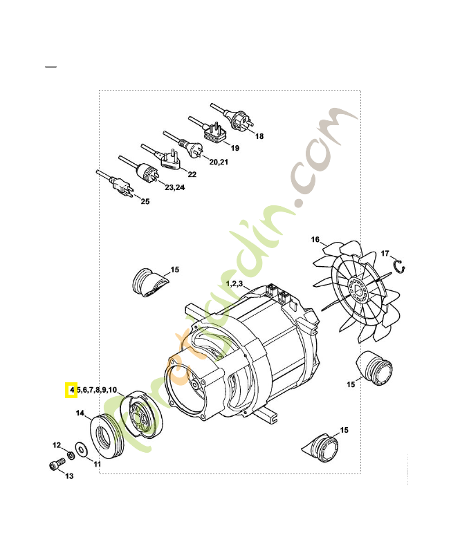 Disque de nutation 10°4776-760-8703. Pièce détachée Stihl / Vicking