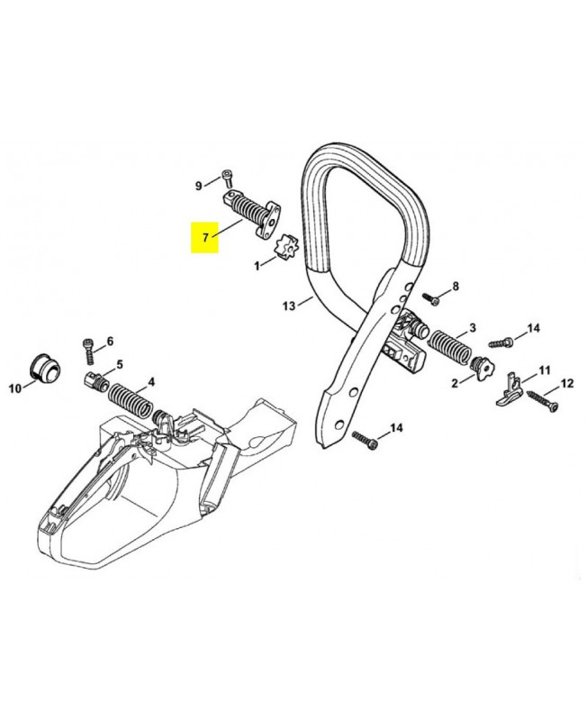 Av-ressort 1140-790-8300. Pièce détachée Stihl / Vicking