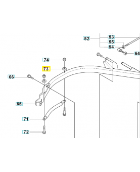Rondelle 505198401. Pièce de rechange Husqvarna