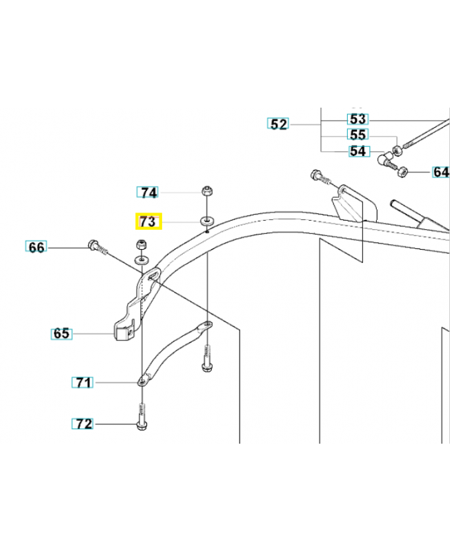 Rondelle 505198401. Pièce de rechange Husqvarna