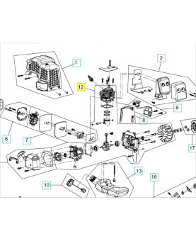 Moteur 597593201. Pièce détachée Husqvarna
