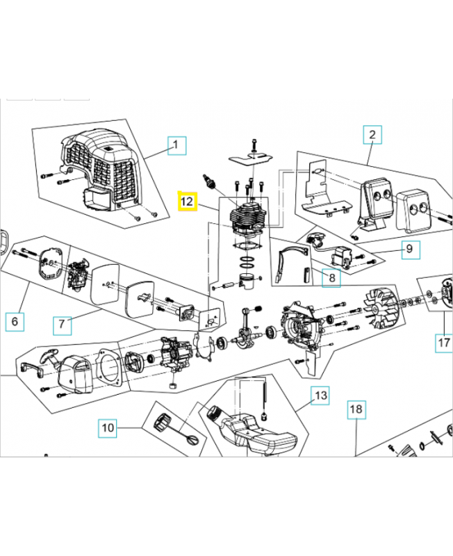 Moteur 597593201. Pièce détachée Husqvarna Moteur 597593201. Pièce détachée Husqvarna