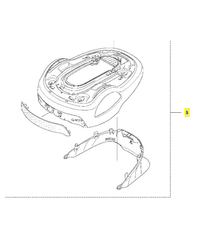 Couvercle 596354201. Pièce détachée Husqvarna Couvercle 596354201. Pièce détachée Husqvarna