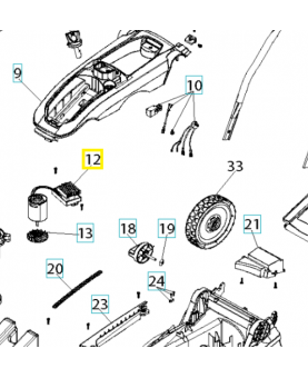 Module d'allumage 590493101. Pièce détachée Husqvarna