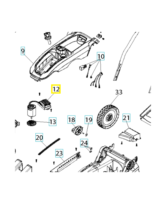 Module d'allumage 590493101. Pièce détachée Husqvarna