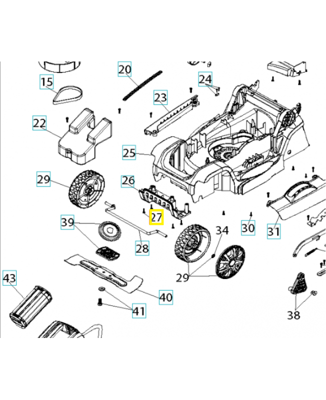 Vis 589664401. Pièce détachée Husqvarna